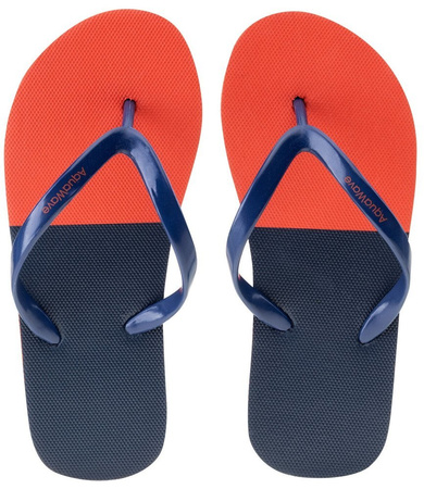 Klapki dziecięce plażowe Aquawave Roboor Jr pomarańczowo-granatowe rozmiar 29