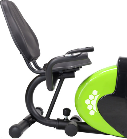 Poziomy rowerek magnetyczny HMS R9259 (9 kg) czarno-zielony