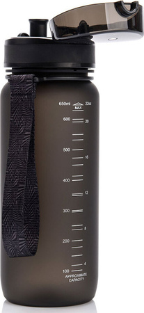 Bidon sportowy Meteor 650ml czarny 74584