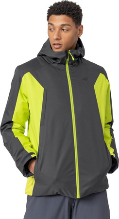 Kurtka narciarska męska 4F szaro-zielona H4Z22 KUMN002 22S