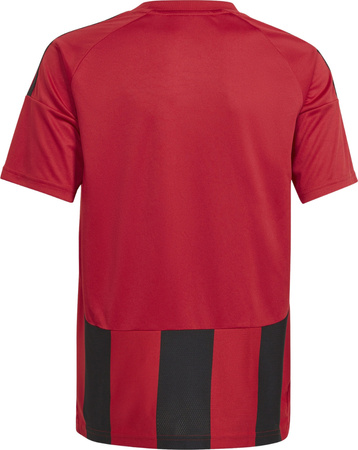 Koszulka dla dzieci adidas Striped 24 czerwono-czarna IW2131