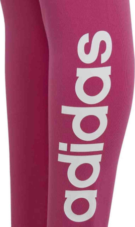 Legginsy dla dzieci adidas Essentials Linear Logo Cotton Tights różowe IC3581