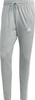 Spodnie męskie adidas Essentials Single Jersey Tapered Open Hem 3-Stripes szare IC0046
