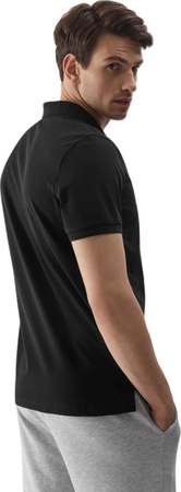 Koszulka męska polo 4F M129 czarna 4FWSS24TPTSM129 20S