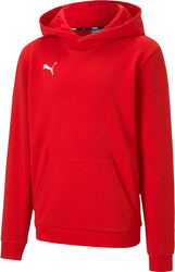 Bluza dla dzieci Puma teamGOAL 23 Casuals Hoody Jr czerwona 656711 01