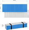 Karimata składana turystyczna trekkingowa z aluminiowym XPE 195×60×1,5 cm