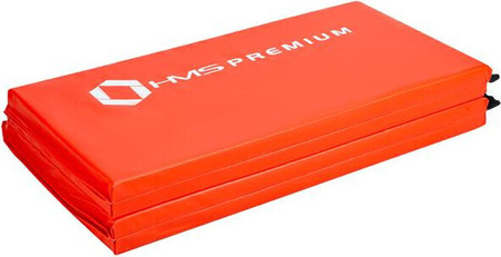 Materac gimnastyczny składany HMS Premium MGS01 2400x1200 mm czerwony