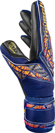 Rękawice bramkarskie Reusch Attrakt Gold X granatowe 5470945 4411