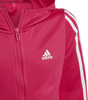 Bluza dla dzieci adidas Designed 2 Move 3-Stripes Hoodie Full Zip różowa HM4485