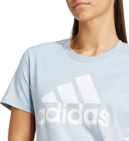 Koszulka damska adidas Loungewear Essentials Logo Tee jasnoniebieska IR5408