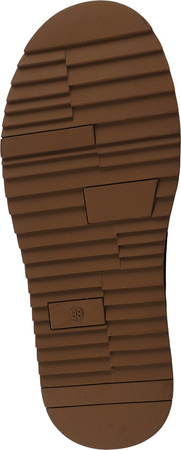 Buty damskie skórzane Solo Soprani Couture Hugh Platform jasny brąz SSW421P05 02