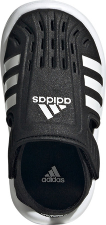 Sandały buty chodaki 3w1 dziecięce do wody adidas Closed-Toe Summer Water czarno-białe GW0391