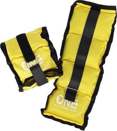 Obciążniki One Fitness WW01 2x0.7 kg żółte