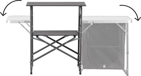 Szafka turystyczna kempingowa Nils Camp NC3040 składana czarna 140x79x48cm