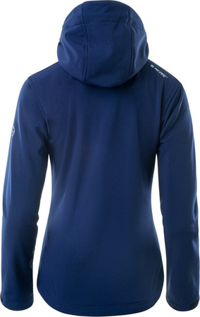 Damska kurtka przejściowa softshell membrana 8000mm Hi-Tec Lady Caria II granatowo-różowa rozmiar XL