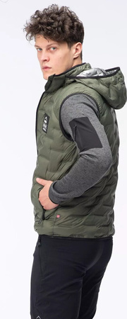 Męska kamizelka pikowana z kapturem Elbrus Huel Vest Primaloft rozmiar L