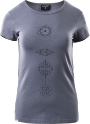 Damska Koszulka Z Krótkim Rękawem Lady Aria  sleet/black rozmiar XS