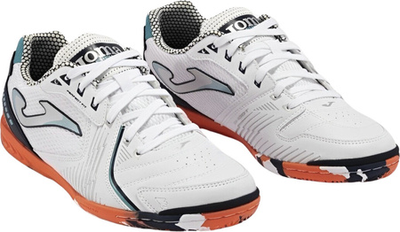 Buty piłkarskie Joma Dribling Indoor 2432 biało-pomarańczowe DRIW2432IN