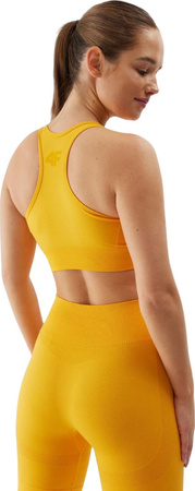 Stanik sportowy 4F F116 pomarańczowy 4FWSS24USBAF116 70S