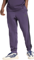Spodnie męskie adidas Essentials 3-Stripes Fleece fioletowe JX0750