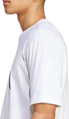 Koszulka męska adidas PWR 3 Graphic Tee biała IY8582