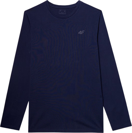 Koszulka męska Longsleeve 4F M375 granatowa 4FWMM00TLONM375 31S