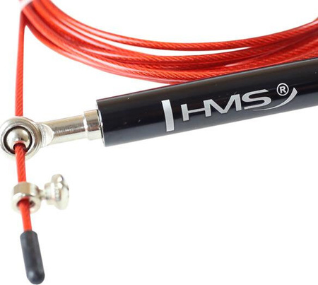 Skakanka Szybka HMS SK52 czerwono-czarna