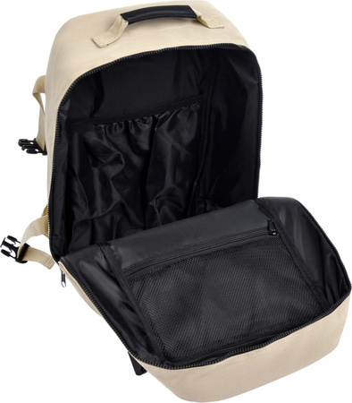 Plecak sportowy szkolny miejski kabinowy Meteor Hermod 20 l Rami beżowy 16880