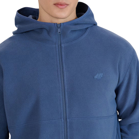 Polar męski bluza polarowa 4F M321 denim 4FWSS25TFLEM321 32S