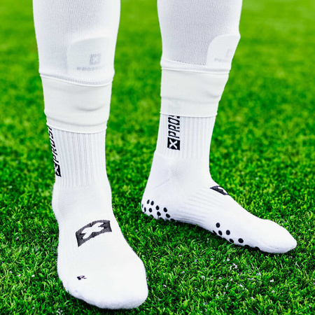 Opaski silikonowe do ochraniaczy piłkarskich Proskary białe