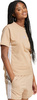 Koszulka damska adidas Essentials 3-Stripes Cotton beżowa JX7616