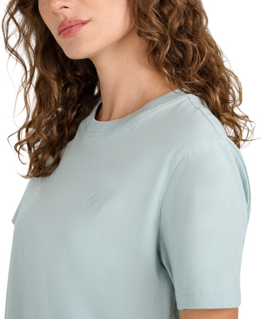 Koszulka damska 4F F2970 miętowa 4FWAW25TTSHF2970 47S