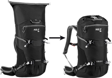 Plecak turystyczny trekkingowy górski czarny kjolen 40l Nils camp NC1938