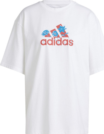 Koszulka damska adidas Flower Pack Badge of Sport biała IT1421
