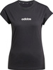 Koszulka damska adidas Essentials Linear Cotton czarna JC8238