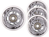 Zestaw Kółka Nils Extreme PU 72x24 82A Białe 4 sztuki   ABEC-7 8 sztuk