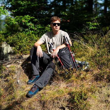 Plecak turystyczny trekkingowy górski czarny caver 18l Nils camp NC1950