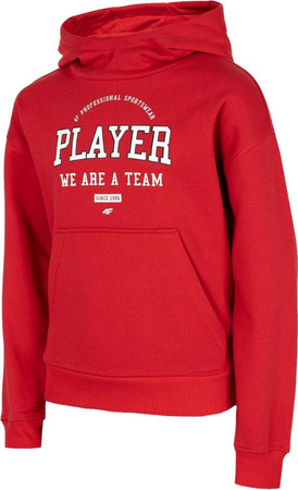 Bluza dla chłopca 4F czerwona HJZ22 JBLM006 62S