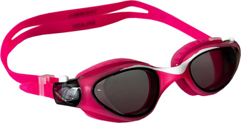 Okularki pływackie dla dzieci Crowell GS23 Splash różowo-czarne