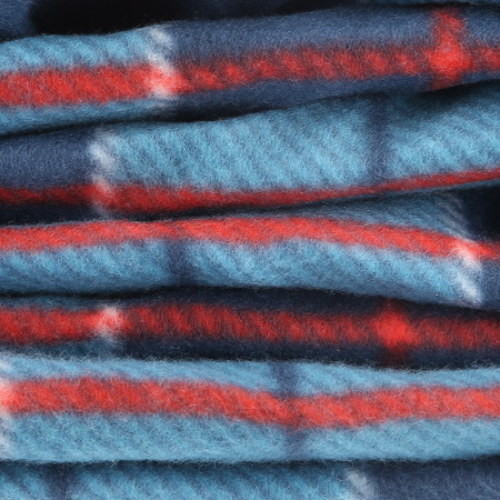 Koc piknikowy turystyczny plażowy kratka Nils camp NC8002 niebieski 250x200cm