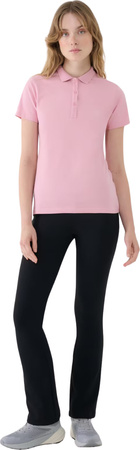 Koszulka damska polo 4F F514 jasny róż 4FWMM00TPTSF514 56S