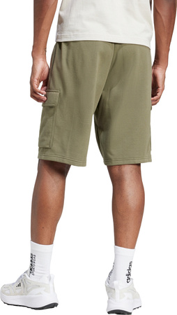 Spodenki męskie adidas Essentials Feel Cozy French Terry Cargo zielone JE6292