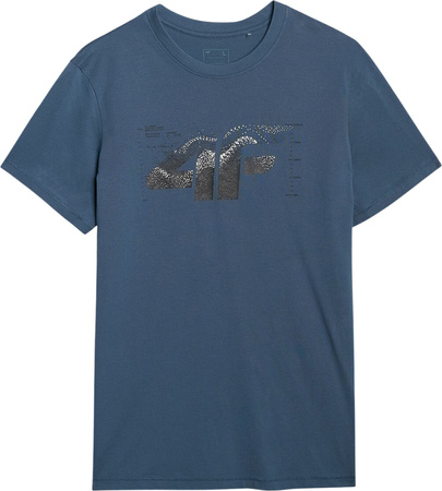 Koszulka męska 4F M2359 niebieska 4FWAW25TTSHM2359 46S