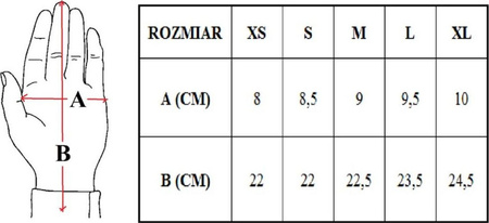 Rękawiczki do biegania joggingu Vizari rozmiar XL