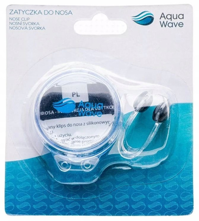 Zatyczka do nosa klamerka do pływania NOSECLIP czarny