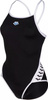Damski strój kąpielowy Arena WOMEN'S ARENA ICONS SUPER FLY BACK SOLID black-white rozmiar 32