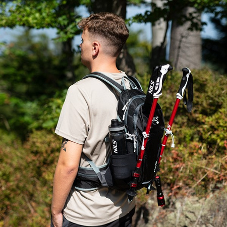 Plecak turystyczny trekkingowy górski czarny caver 18l Nils camp NC1950