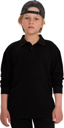 Koszulka dla chłopca longsleeve 4F M483 czarna 4FJWAW25TLONM483 20S