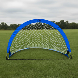 Bramka piłkarska treningowa pop-up - niebieska (L) 183x104x104 cm
Bramka treningowa SMJ sport typu pop-up 183x104x104 cm, kolor niebieski. Składana, lekka, z 3 kotwicami do mocowania w ziemi. Idealna do treningów i rekreacji.