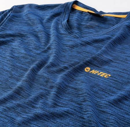 Męska koszulka treningowa z krótkim rękawem Hi-tec Hicti niebieska rozmiar XL